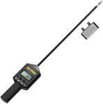 Hay Moisture Tester with 20" Reinforced Probe, Digital Hay Moisture Meter with Temperature Reading for Alfalfa, Hay Bales, Square and Round Bales, Carry Bag Included,Black