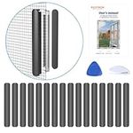 16 PCS Magnetic Strips, Self-Adhesive Magnetic Strips for Fly Screens Window, Universal Window Screen Magnetic Buckle, Magnets Set Fixing for Mesh Curtains, Insect Net