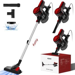 Authmic Staubsauger mit Kabel 20000Pa, 500W, Saugkraft Staubsauger 5 Meter Kabel, Vacuum Cleaner, mit H13 HEPA-Filter für Harte Böden/Tierhaare/Teppich