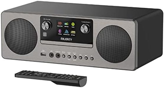 Majority Humboldt Internet Radio Dab+ Lettore CD Sistema musicale, Connessione Spotify, Bluetooth, Podcast, doppia sveglia