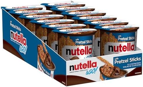 Nutella & GO! Bulk 12 Pack, Hazelnut and Cocoa Spread with Pretzel Sticks, Snack Cups, 1.9 oz Each