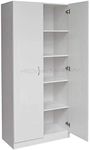 New 2 Door Pantry Cupboard Linen Storage Cabinet/Shelf Wardrobe/Kitchen/Laundry