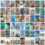 Craft Qila Beach Vol 2 Pack of 54 Aesthetic Wall Collage Kit, Girl Room Decor, Dorm Decor, Photo Collage Kit, Wall Collage