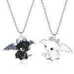 XOFOAO Unisex Adult How To Train Your Dragon Toothless Charm Necklace Single-Sided Cosplay