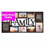 kieragrace KG Family 10 Openings Collage Frame - 14.5" by 28.5", Fits 4 - 5" x 7" and 6 - 4" x 6" Photos, Black