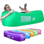 Wekapo Inflatable Lounger Air Sofa Hammock-Portable,Water Proof& Anti-Air Leaking Design-Ideal Couch for Backyard Lakeside Beach Traveling Camping Picnics & Music Festivals (Green)