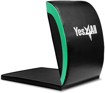 Yes4All Ab Mat Tailbone Green, Foldable Abdominal Exercise Sit Up Support Pad for Core Training and Lower Back