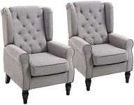 HOMCOM Button-Tufted Accent Chair w