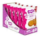 Novo Nutrition | Protein Pops | Healthy Savoury Snack with High Protein, Low Sugar and High Fibre | Pack of 6 x 45g (Sweet Chilli)