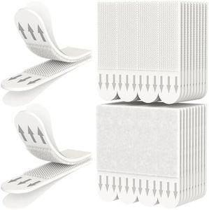 LuBanSir Picture Hanging Strips 40 Pairs, 5 lb Picture Frame Hangers, Wall Adhesive Strips for Wall Decoration, White