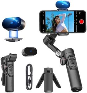 XE AI Version, Gimbal Stabilizer for Smartphone, NO APP AI Tracking, Gesture Control, 360° Inception Gimbal with TikTok YouTube, 3-Axis Foldable Handheld Tripod for iPhone& Android, AOCHUAN XE AI