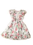 TAGAS Baby-Girl's Georgette A-Line Knee-Length Dress (KD-1011-WHITE-5_Multicolour_5 6 Years)