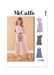 McCall's Girls' Sleeveless or Short Sleeve Dress Sewing Pattern Kit, Design Code M8418, Sizes 7-8-10-12-14-16, Multicolor