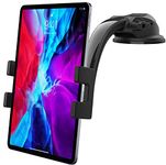 woleyi Dashboard Car Tablet Holder, Dash Car Tablet Phone Mount with Strong Suction Cup Adjustable Arm for iPad Pro 12.9, 11, 9.7 / Air Mini, Galaxy Tabs, iPhone, More 4-13" Cell Phones and Tablets