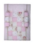 abracadabra Cotton Bedding Set (3 Pieces, 0-2 Years, 88 cm X 60 cm, Vintage, Light Pink)