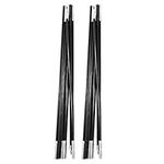 Outdoor Tent Pole Rod, Adjustable Tarp and Tent Poles - 2 PCS 4.9M Fiberglass Camping Tent Pole Bars Outdoor Support Rods Awning Frames Kit for Hiking Camping