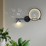 Smartway® - 26 W Astronaut Black LED, Wall Lamp for Kids Room, Three Color (Warm White + Natural White + Cold White)