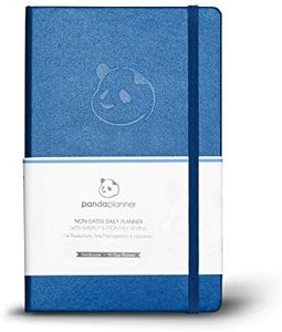 Blue Daily 2022-2023 Planner,Hardcover Undated 90 Day,Calendar and Gratitude Journal to Increase Productivity, Time Management & Happiness,Daily, Weekly & Monthly Agenda by Panda Planner,5.25”x8.25”