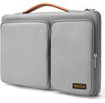 MOCA 360 Protective Laptop Sleeve Bag Case for 15.6 Inch Acer Aspire 3/5/7 Laptop, HP Pavilion 15.6, Dell Inspiron 15 3000, 15.6 ASUS ROG Zephyrus, 2020 New Dell XPS 17 (15.6 Inch, Grey)