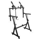 Sidasu Adjustable Z Keyboard Stand with Extra Tier - Heavy-Duty Portable Stand for 54-88 Key Electric Pianos - Universal Music Stand Suitable for All Ages
