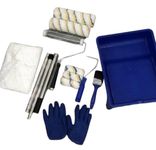 Premium First 12Pc Paint Roller Tray Set with Stainless Steel Extension Pole,Paint Roller Set, Paint Roller & Tray,Roller Sets for Painting, Paint Tray, Paint Rollers, Roller Set