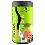 NATURYZ BCAA Energy Blast Pre Intra Post Workout Supplement With 7000 BCAA | Glutamine | Citrulline | Beta-Alanine for Muscle Recovery | Power & Energy-450 Grams(Guava Flavor)