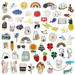 30Pcs Mixed Enamel Brooch Pins Bulk Set, Creative Lapel Badges, Cute Cartoon Multi-Style Enamel Pins Jewelry For Jacket Hats Clothes Backpack Decoration