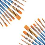 Paint Brushes Set 20pcs, Art Brushes, Paint Brushes, Paint Brush, Paint Brushes for Kids, Watercolor Brushes, Acrylic Paint Brushes, Paint Brushes for Acrylic Painting, Drawing and Art Supplies