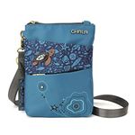 CHALA RFID Cell Phone Purse - Women Nylon/Faux Leather Xbody Handbag with Adjustable Strap Venture Evolution, Turquoise, One Size, Venture Evolution X-body