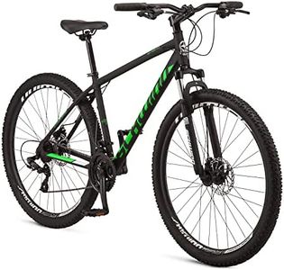 Schwinn High Timber ALX Mountain Bike for Adult Men Women, 29-Inch Wheels, 21-Speeds, Front Suspension, Aluminum Frame, Mechanical Disc Brakes, Black/Green