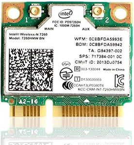 Intel Dual Band Wirless 7260-MQUPIN Intel 7260.HMW Dual Band Wireless WiFi Card -AC 7260 Network Adapter+Bluetooth 4.0 USE for Intel AC Half Mini Pcie Card 802.11 b/a/g/n/ac