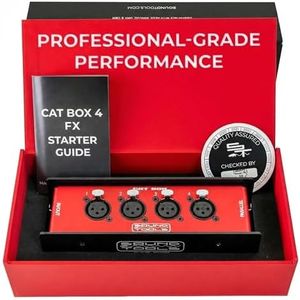 Sound Tools CAT Box FX – 4 Female with Passive Analog Audio for etherCON Daisy Chain – 4 Channel XLR Over CAT5e Stage Box – DMX, COM, AES & 3-pin XLR Compatible – Rugged Aluminum Housing