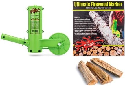 The Mingo Marker Firewood Measuring Tool - Chainsaw Firewood Marking Tool With Marking Wheels - Log Paint Marker -Firewood Measuring Tool For Chainsaw - Logging Tools (Mingo Marker With 16" Wheel)