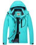 WULFUL Women's Waterproof Snow Ski Jacket Mountain Windproof Winter Coat with detachable hood…