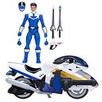 Hasbro Power Rangers Lightning Collection Time Force Blue Ranger and Vector Cycle Action Figures with Accessories, Ages 4 and Up, Collectible Toys (F5702)