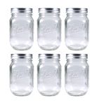 Britten & James Mason Glass 'Fresh' 490ml Preserving Jars [Pack of 6]. For Homemade Jams and Preserves