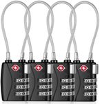 TSA Approved Cable Luggage Locks,3-