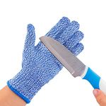 TruChef Kids Cut Resistant Gloves (Ages 4-8) - Maximum Kids Cooking Protection. Safe Hands from Real Kitchen Knives and Tools. Perfect for Oyster Shucking and Whittling.