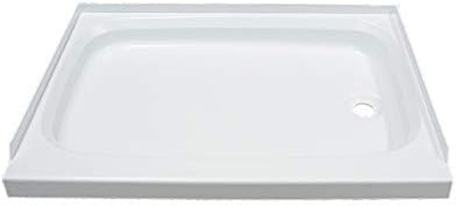 Lippert Replacement 24" x 36" White Shower Pan with Right Drain for RVs, Travel Trailers, 5th Wheels, and Motorhomes - 210375