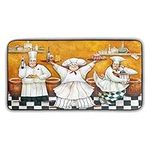 Fat Chef Kitchen Rugs and Mats Non Slip Washable Chef Kitchen Mats Cushioned Anti Fatigue for in Front of Sink and Bathroom Carpet Doormat 39 X 20 Inch Chef Kitchen Decor and Accessories