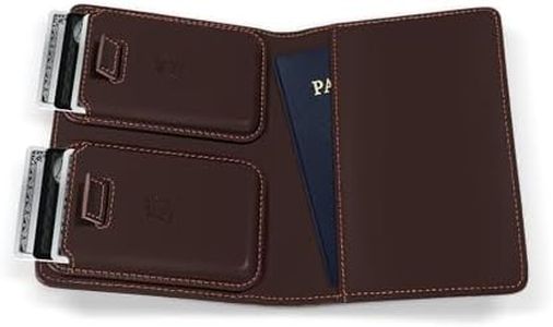 Kings Loot Passport Holder Wallet, RFID Blocking, Airtag, Umber