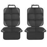 VANLONTD Car Seat Protector for Child Car Seat,2 Pack Carseat Seat Protectors with Non-Slip Bottom and 2 Large Mesh Pockets for SUV, Sedan, Trunk, Leather and Fabric Car Seat