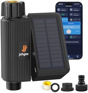 Solar Smart WiFi Sprinkler Timer, WiFi Water Timer for Garden Hose with Rain Delay/Manual/Automatic, Alexa & Smart Life App, Solar Irrigation Sprinkler Controller for Lawns Yard