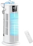 Portable Air Conditioner, 4 in 1 Air Cooler, 1350ML Evaporative Conditioner 120° Oscillating 3 Speeds Tower Fan, 1-12H Timer Quiet Spray Air Cooler Fan for Home Office Travel