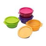 Tupperware Plastic Storage Star Bowl - 500 ml, 4 Pieces, Multicolor