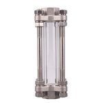 DERNORD in-Line Sight Glass with Female Thread,Flow Sanitary Straight Sight Glass SUS316 1/2" NPT Female