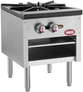 Kratos Commercial Stockpot Range, Natural Gas Single Burner Range, Stainless Steel, 80,000 BTU (29Y-073)