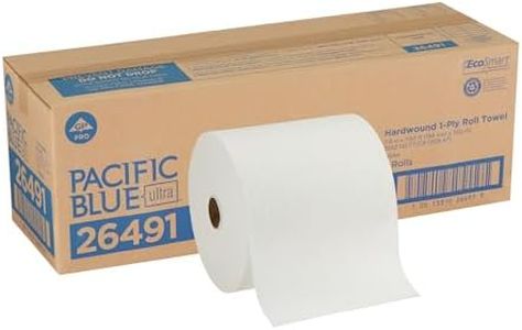 Pacific Blue Ultra 8'' High-Capacity Recycled Paper Towel Rolls by GP PRO (Georgia-Pacific), White, 26491, 1,150 Linear Feet Per Roll, 3 Rolls Per Case