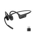 SHOKZ OpenComm 2 UC Bone Conduction Headset with USB-C adapter, Open-Ear Bluetooth Headphone with Noise Cancelling Mic, Wireless Earphone for Work, Call, Meeting, Driving, 16H Talktime, with Bookmark