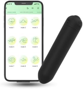 Jango Mini Bullet Personal Body Massager With Bluetooth Connect|Bluetooth App|10 Modes,USB Charging, Waterproof (Black)